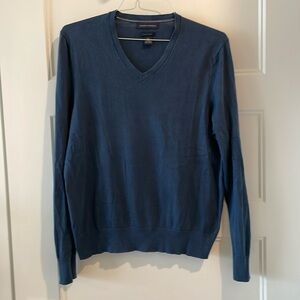 Men’s Banana Republic V-Neck Sweater - Luxury Blend - Blue